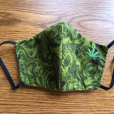 Marijuana Face Mask If ya gotta wear one, express yourself! 100% Cotton Handmade