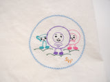 Kitchen Towel Vintage Design Smiling Dishes | stitchywoman.net