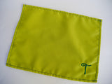 Eco Friendly Monogram Cloth Napkin. Personalized Embroidered Initial