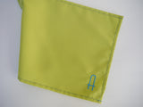 Recycled Fabric Cloth Napkin. Personalized embroidered Monogram Eco Friendly