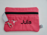 Pink Utility Bag Personalized with Name and Symbol Great Gift for Back to School Students, Friends or Yourself