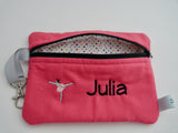 Pink Utility Bag Personalized with Name and Symbol Great Gift for Back to School Students, Friends or Yourself