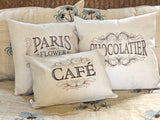 3 Embroidered French Cafe Pillow Covers  | stitchywoman.net