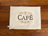 3 Embroidered French Cafe Pillow Covers  | stitchywoman.net