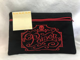 iPad or Tablet Embroidered "Poison" bag | stitchywoman.net