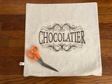 Pillow Cover Embroidered "Chocolatier" | stitchywoman.net