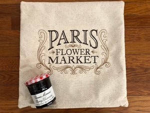 Pillow Cover Embroidered "Paris" | stitchywoman.net