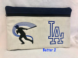 DODGER Embroidered iPad bag | stitchywoman.net