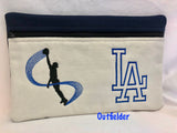 DODGER Embroidered iPad bag | stitchywoman.net