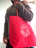 Heart Embroidered Tote Bag | stitchywoman.net