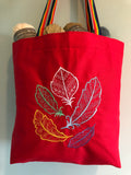 Feathers Embroidered Tote Bag | stitchywoman.net