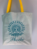 Peacock Embroidered Tote Bag | stitchywoman.net