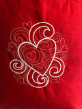 Heart Embroidered Tote Bag | stitchywoman.net