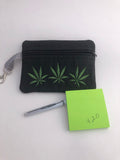 Marijuana Embroidered Coin Purse | stitchywoman.net