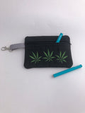 Marijuana Embroidered Coin Purse | stitchywoman.net