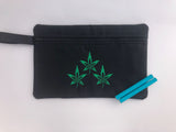 Marijuana Embroidered iPad or Tablet bag 2 | stitchywoman.net