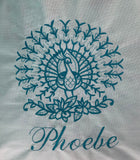 Peacock Embroidered Tote Bag | stitchywoman.net