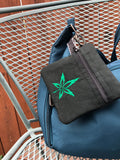 Marijuana Embroidered Tiny Bag | stitchywoman.net