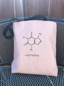 Caffeine Lovers Embroidered Tote Bag | stitchywoman.net