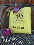 Dog Paw Embroidered "Baxter" Tote Bag | stitchywoman.net