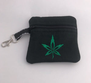 Marijuana Embroidered Tiny Bag | stitchywoman.net