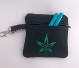 Marijuana Embroidered Tiny Bag | stitchywoman.net