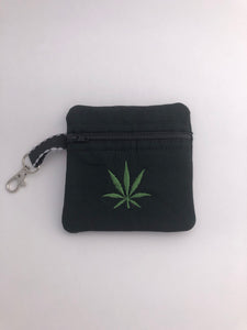 Marijuana Embroidered Tiny Bag 2 | stitchywoman.net