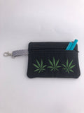 Marijuana Embroidered Coin Purse | stitchywoman.net