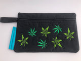 Marijuana Embroidered iPad or Tablet Bag | stitchywoman.net